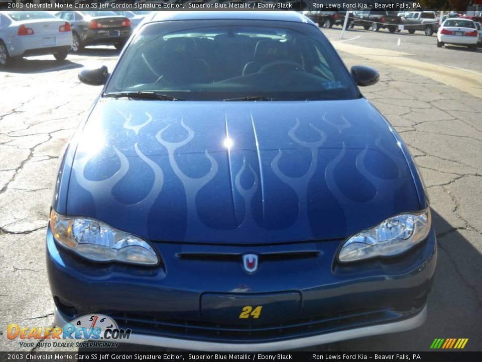 2003 Chevrolet Monte Carlo SS Jeff Gordon Signature Edition Superior Blue Metallic / Ebony Black Photo #18