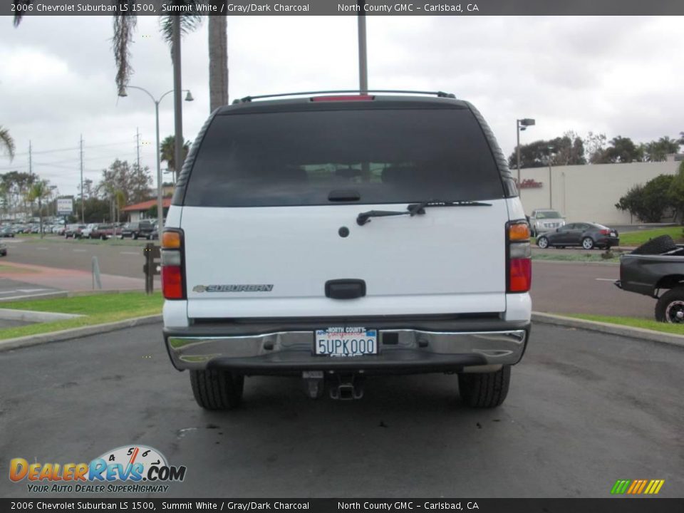 2006 Chevrolet Suburban LS 1500 Summit White / Gray/Dark Charcoal Photo #4