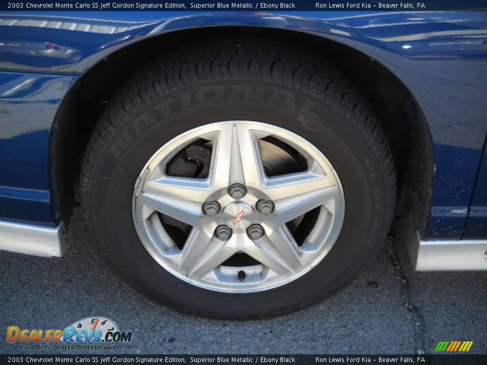 2003 Chevrolet Monte Carlo SS Jeff Gordon Signature Edition Superior Blue Metallic / Ebony Black Photo #21