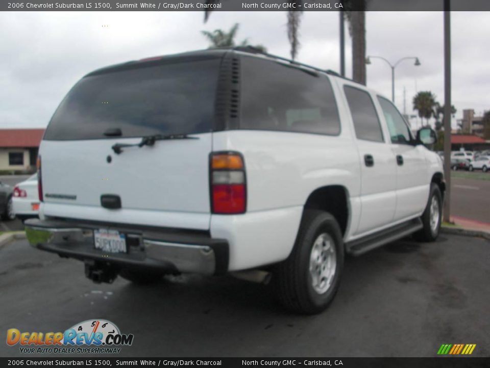 2006 Chevrolet Suburban LS 1500 Summit White / Gray/Dark Charcoal Photo #5
