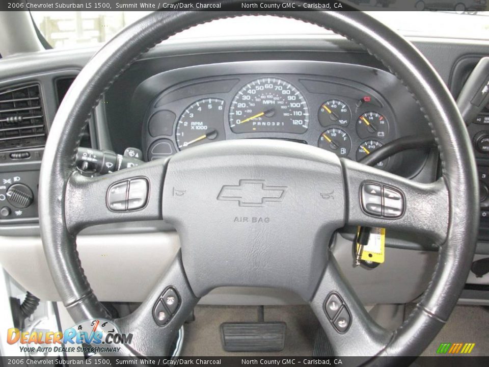 2006 Chevrolet Suburban LS 1500 Summit White / Gray/Dark Charcoal Photo #22