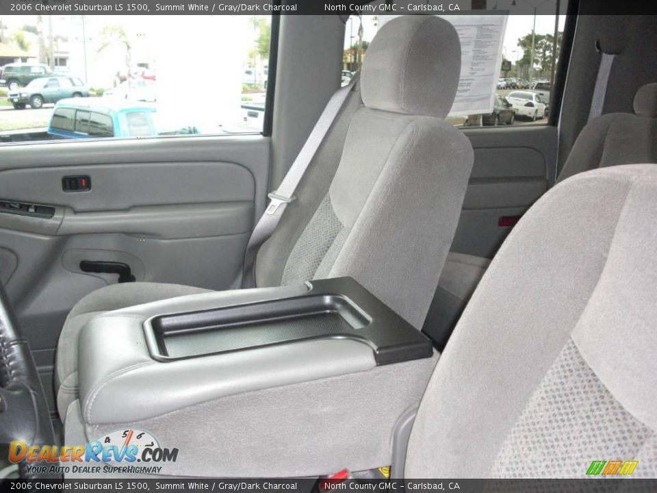 2006 Chevrolet Suburban LS 1500 Summit White / Gray/Dark Charcoal Photo #25