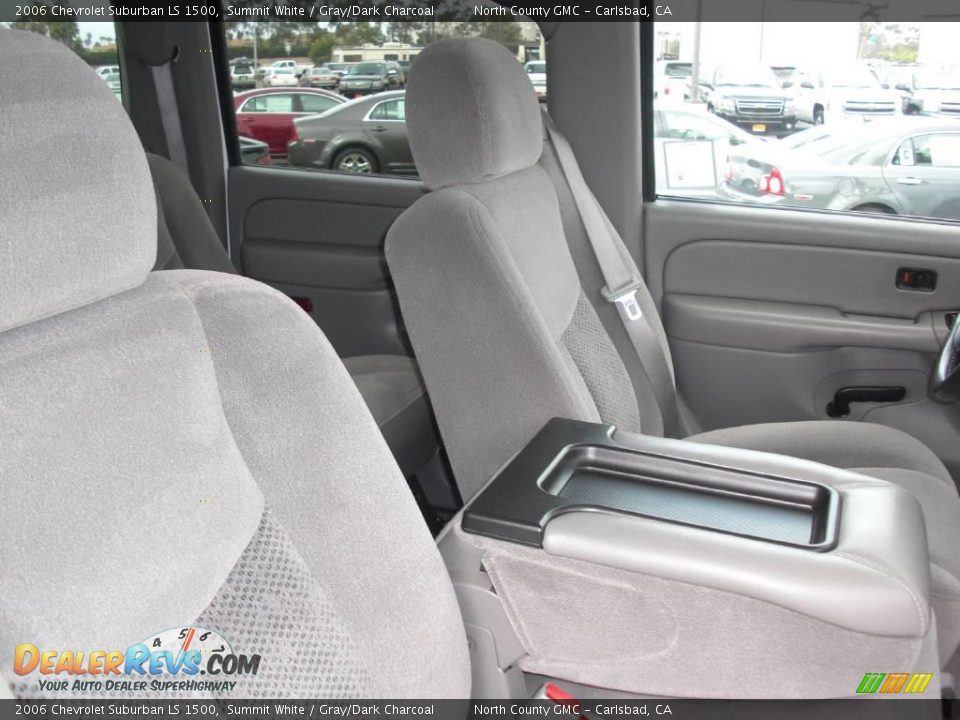 2006 Chevrolet Suburban LS 1500 Summit White / Gray/Dark Charcoal Photo #34