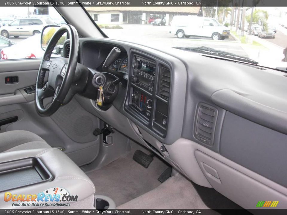 2006 Chevrolet Suburban LS 1500 Summit White / Gray/Dark Charcoal Photo #35