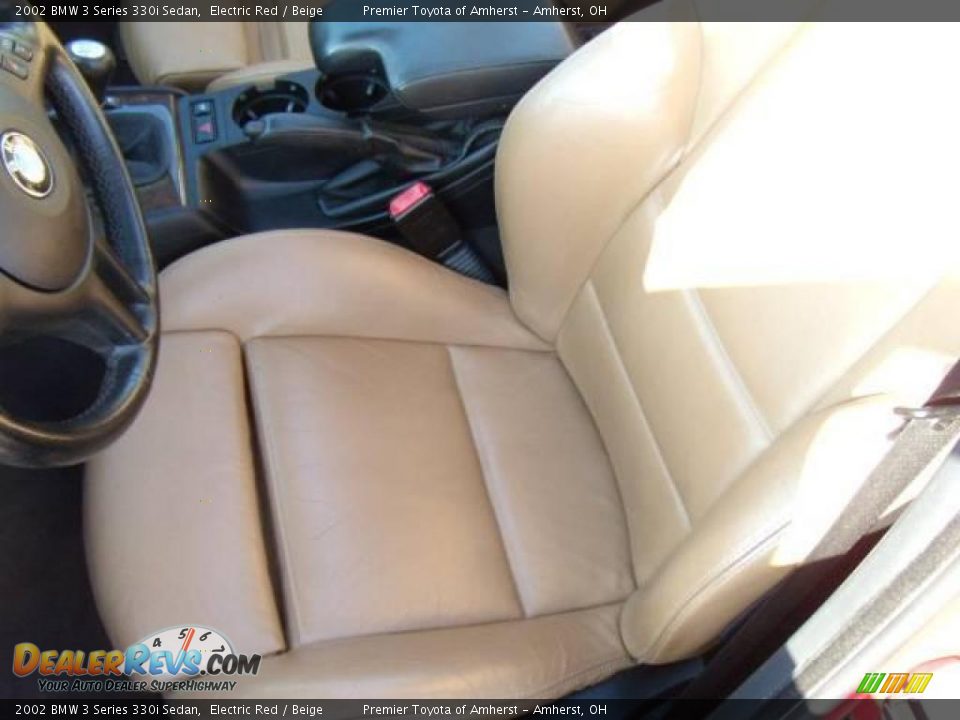 2002 BMW 3 Series 330i Sedan Electric Red / Beige Photo #9
