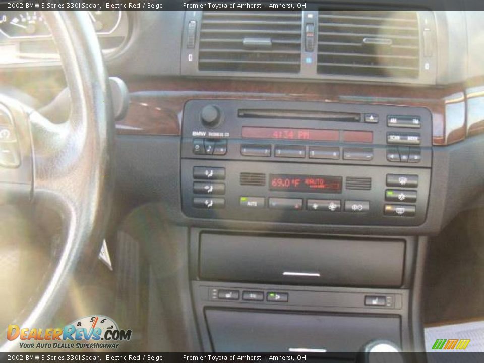 2002 BMW 3 Series 330i Sedan Electric Red / Beige Photo #16