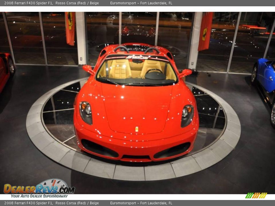 2008 Ferrari F430 Spider F1 Rosso Corsa (Red) / Beige Photo #2