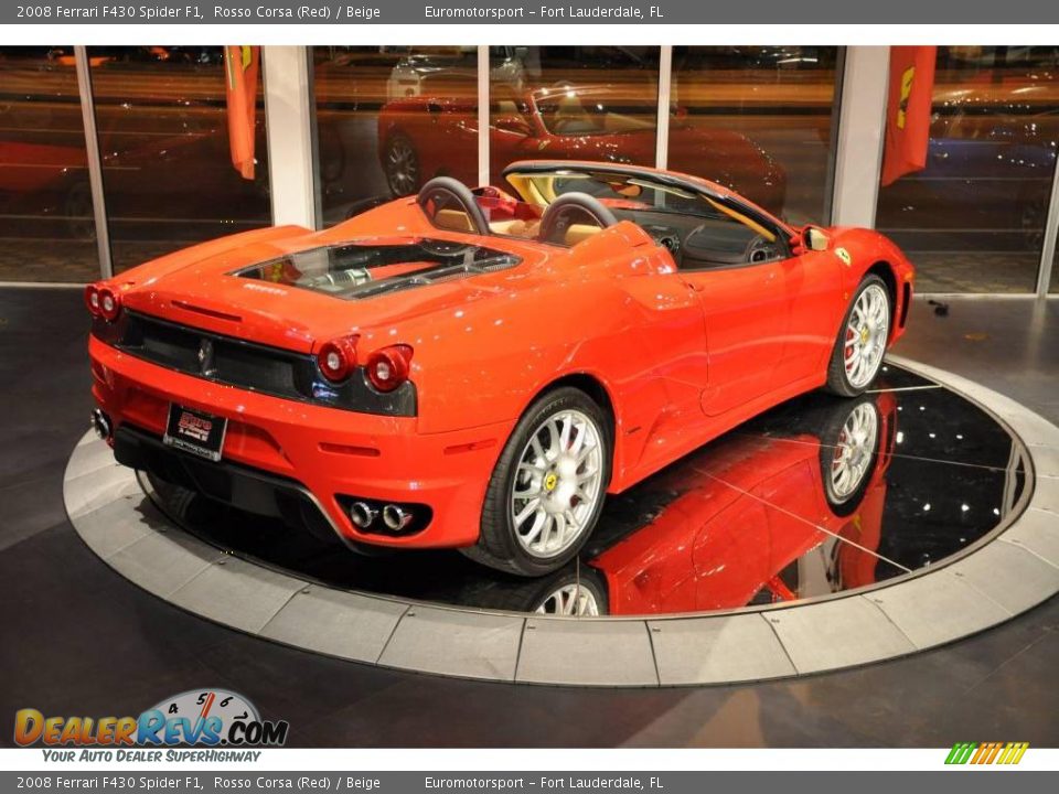 2008 Ferrari F430 Spider F1 Rosso Corsa (Red) / Beige Photo #5