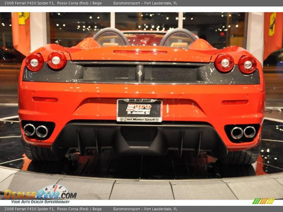 2008 Ferrari F430 Spider F1 Rosso Corsa (Red) / Beige Photo #6