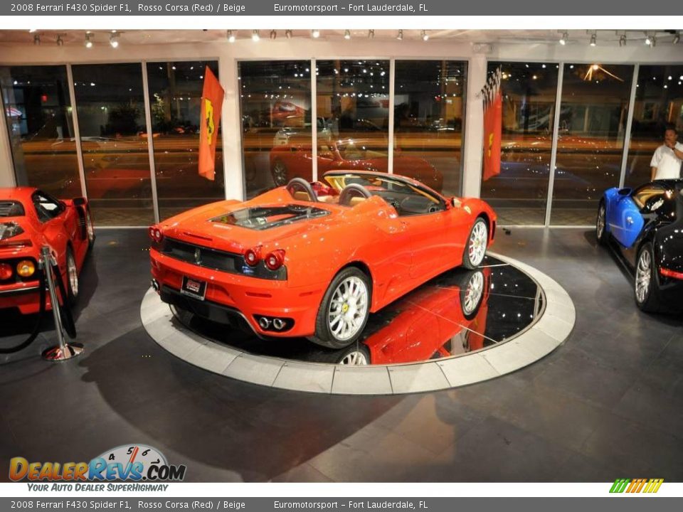 2008 Ferrari F430 Spider F1 Rosso Corsa (Red) / Beige Photo #11