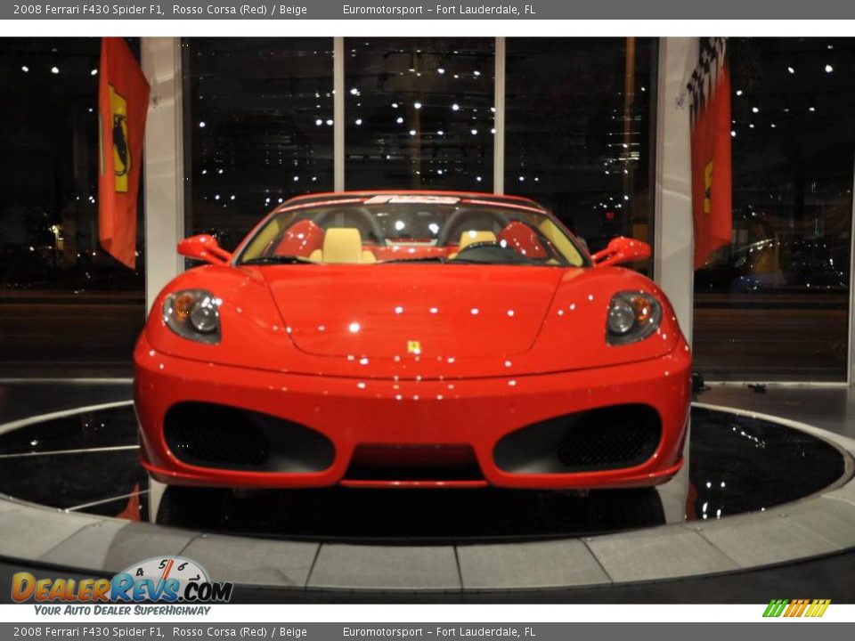 2008 Ferrari F430 Spider F1 Rosso Corsa (Red) / Beige Photo #12