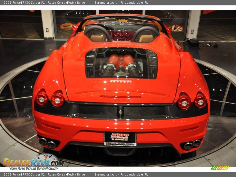 2008 Ferrari F430 Spider F1 Rosso Corsa (Red) / Beige Photo #16