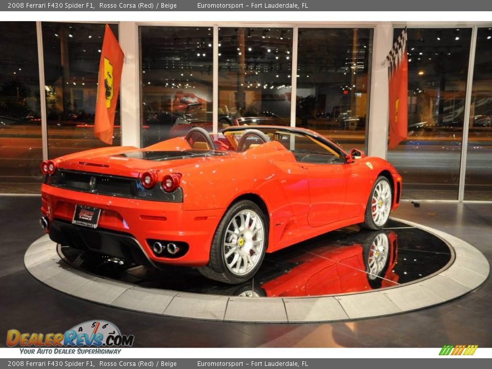 2008 Ferrari F430 Spider F1 Rosso Corsa (Red) / Beige Photo #18