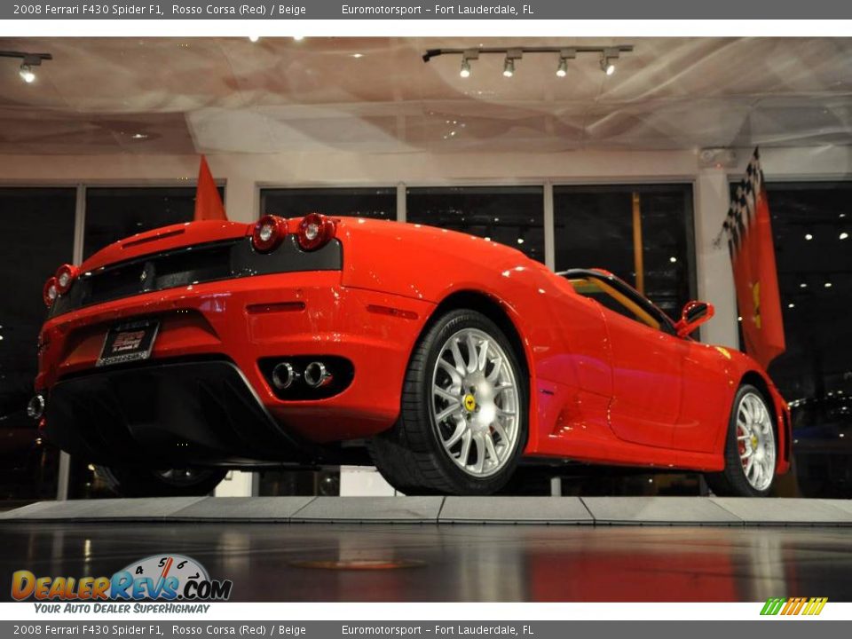 2008 Ferrari F430 Spider F1 Rosso Corsa (Red) / Beige Photo #19