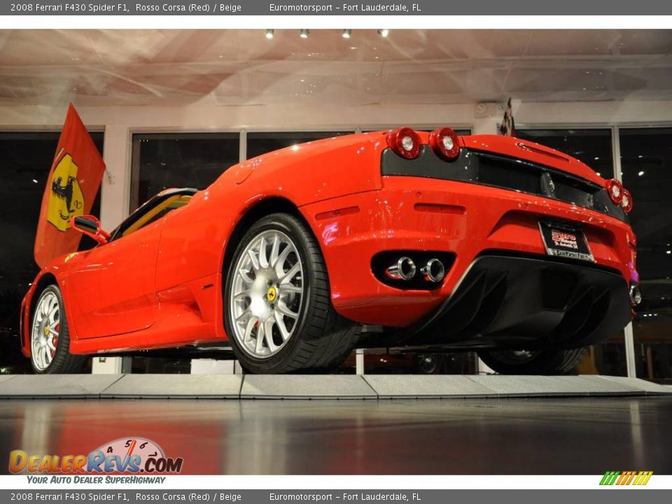2008 Ferrari F430 Spider F1 Rosso Corsa (Red) / Beige Photo #23