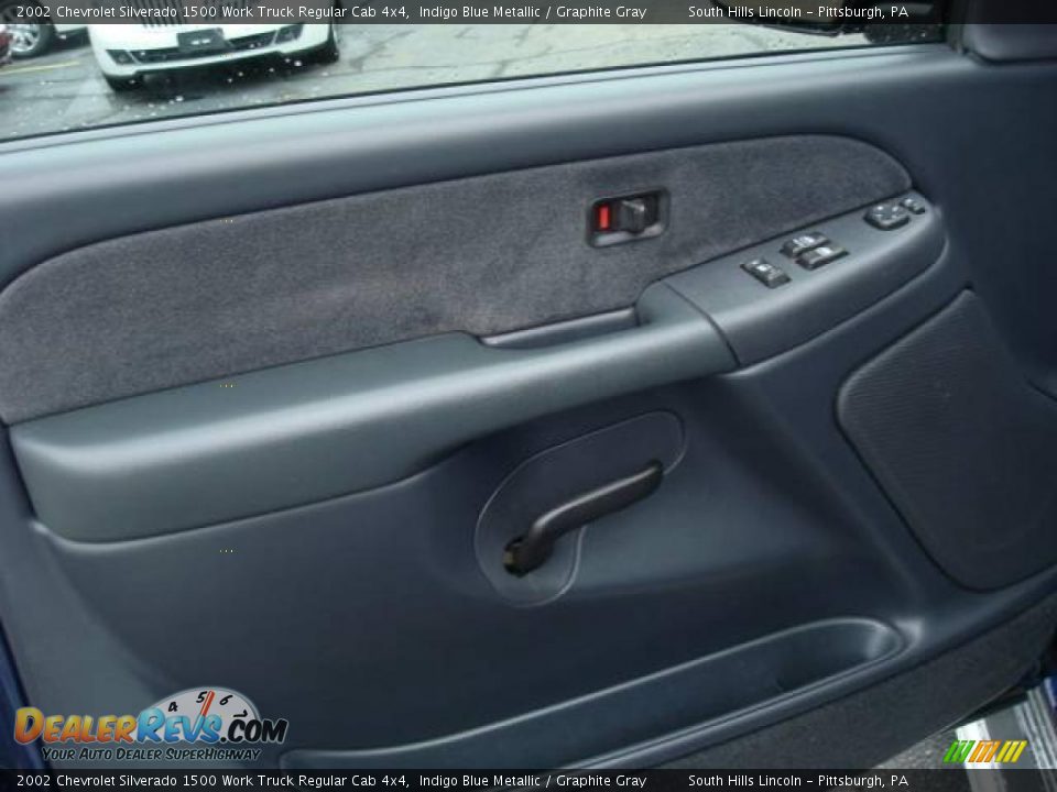 2002 Chevrolet Silverado 1500 Work Truck Regular Cab 4x4 Indigo Blue Metallic / Graphite Gray Photo #10