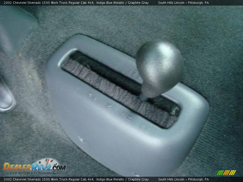 2002 Chevrolet Silverado 1500 Work Truck Regular Cab 4x4 Indigo Blue Metallic / Graphite Gray Photo #11