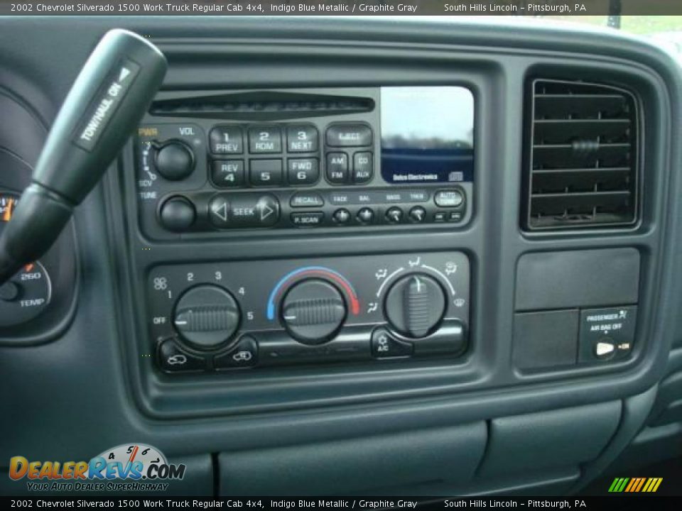 2002 Chevrolet Silverado 1500 Work Truck Regular Cab 4x4 Indigo Blue Metallic / Graphite Gray Photo #13