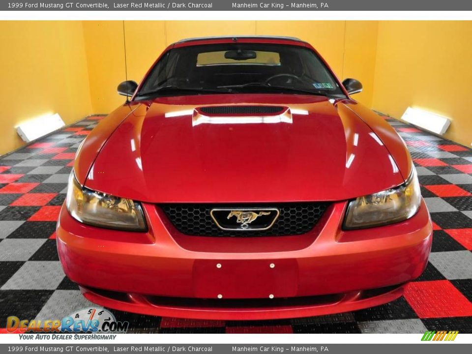 1999 Ford Mustang GT Convertible Laser Red Metallic / Dark Charcoal Photo #2