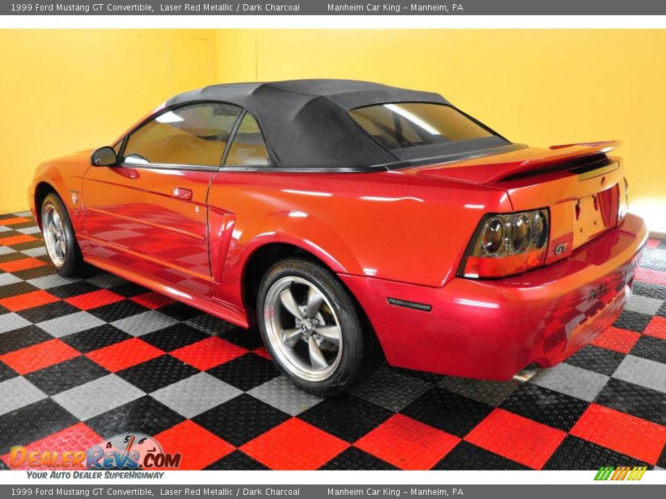 1999 Ford Mustang GT Convertible Laser Red Metallic / Dark Charcoal Photo #4
