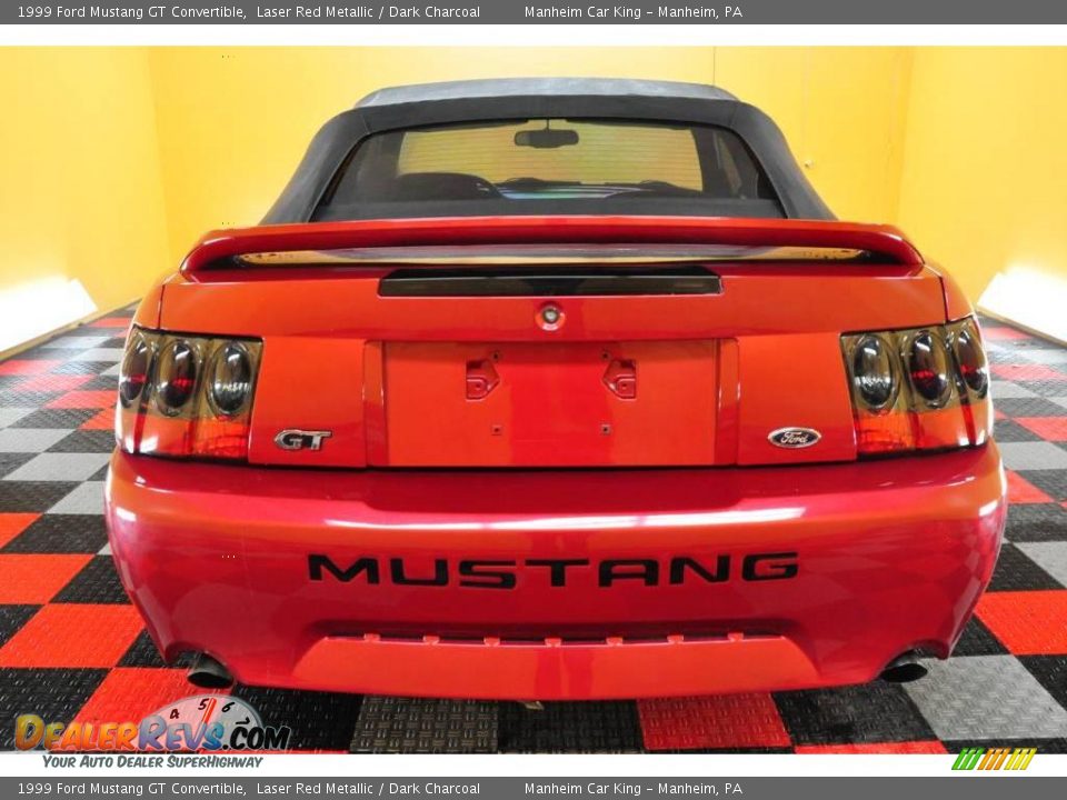 1999 Ford Mustang GT Convertible Laser Red Metallic / Dark Charcoal Photo #5