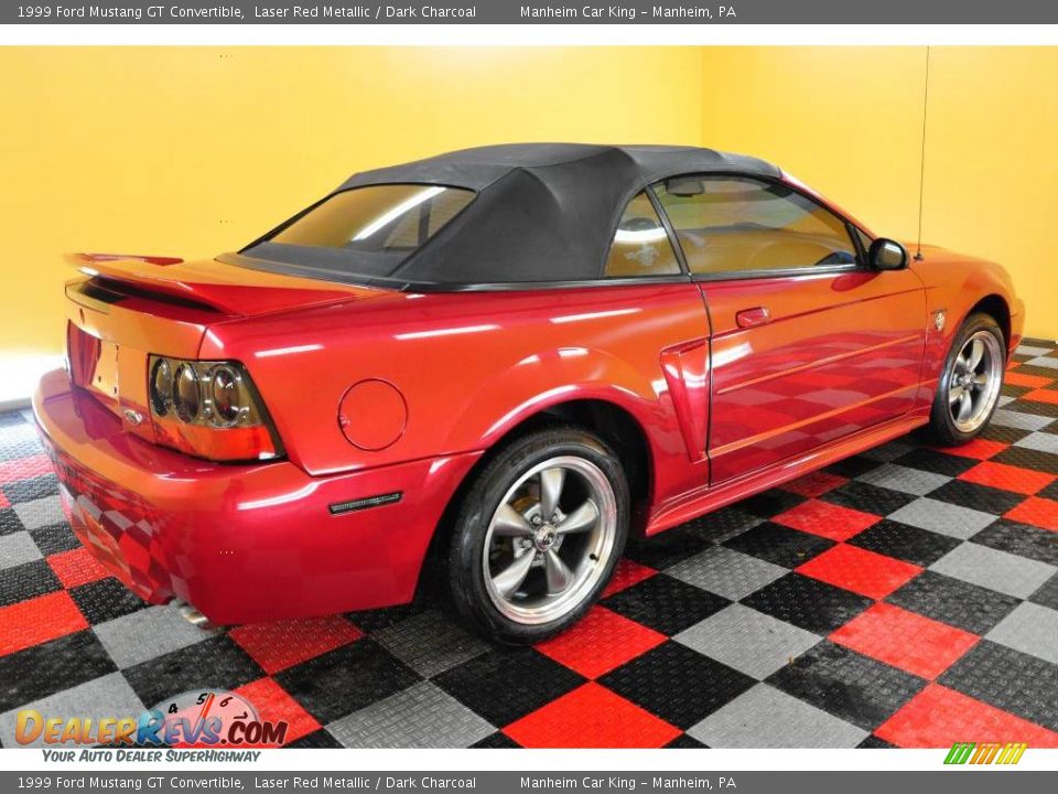 1999 Ford Mustang GT Convertible Laser Red Metallic / Dark Charcoal Photo #6