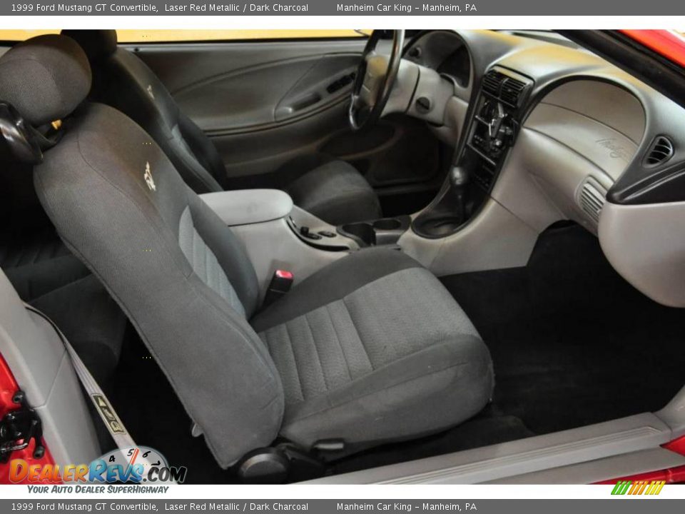 1999 Ford Mustang GT Convertible Laser Red Metallic / Dark Charcoal Photo #14