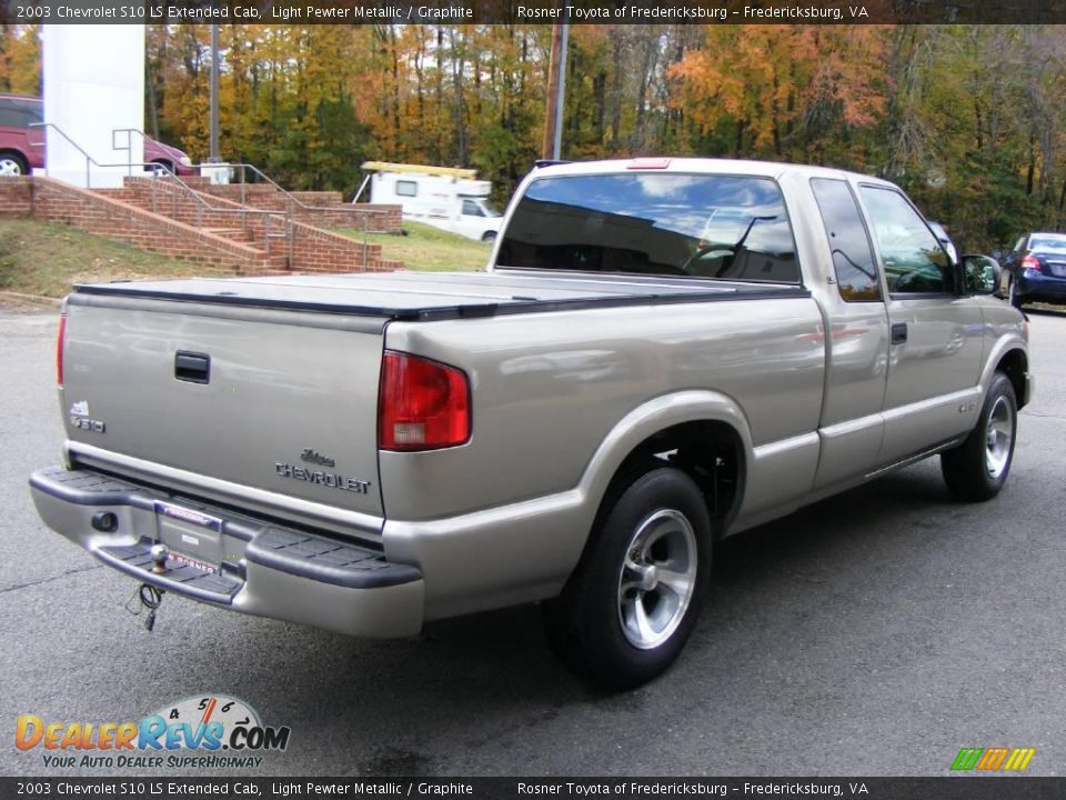 2003 Chevrolet S10 LS Extended Cab Light Pewter Metallic / Graphite Photo #3