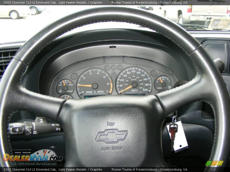 2003 Chevrolet S10 LS Extended Cab Light Pewter Metallic / Graphite Photo #8