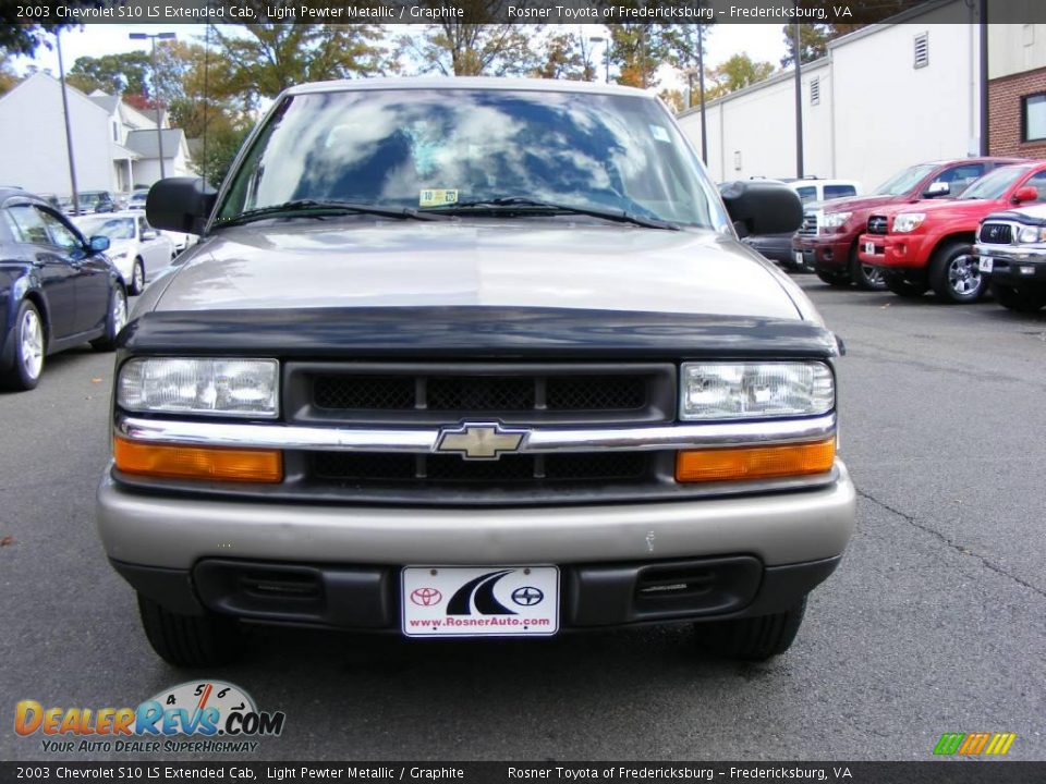 2003 Chevrolet S10 LS Extended Cab Light Pewter Metallic / Graphite Photo #12