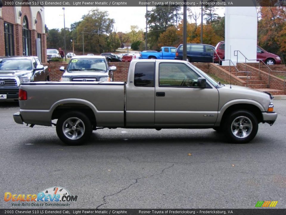 2003 Chevrolet S10 LS Extended Cab Light Pewter Metallic / Graphite Photo #13
