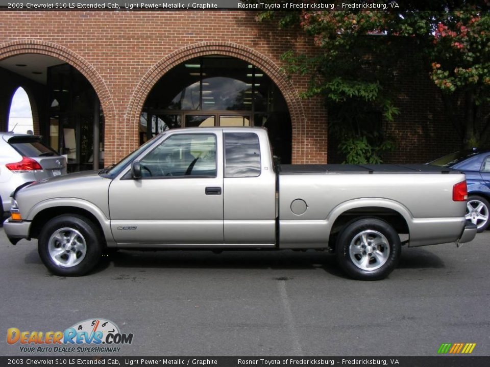 2003 Chevrolet S10 LS Extended Cab Light Pewter Metallic / Graphite Photo #15