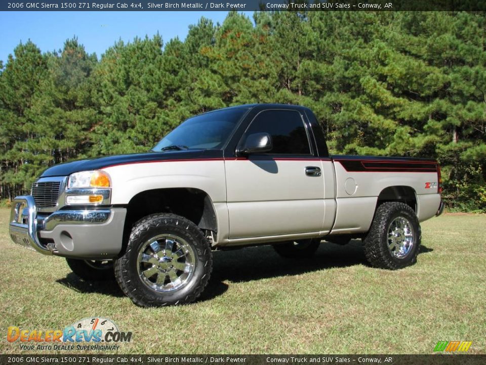 2006 GMC Sierra 1500 Z71 Regular Cab 4x4 Silver Birch Metallic / Dark Pewter Photo #1