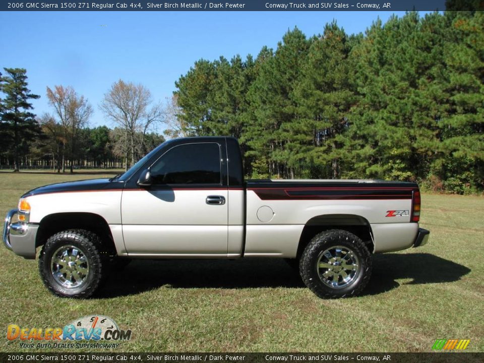 2006 GMC Sierra 1500 Z71 Regular Cab 4x4 Silver Birch Metallic / Dark Pewter Photo #2