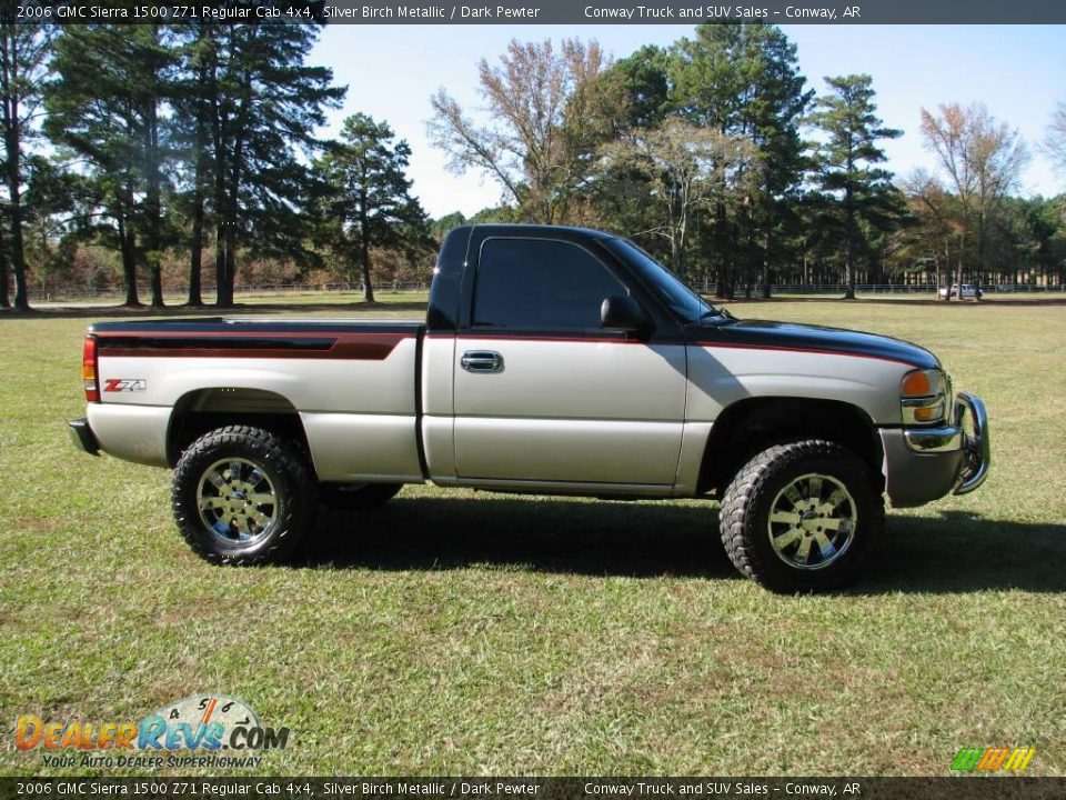 2006 GMC Sierra 1500 Z71 Regular Cab 4x4 Silver Birch Metallic / Dark Pewter Photo #3