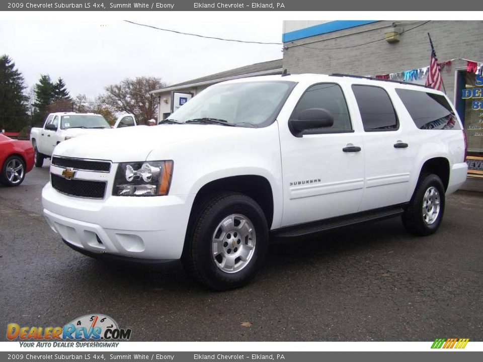2009 Chevrolet Suburban LS 4x4 Summit White / Ebony Photo #1