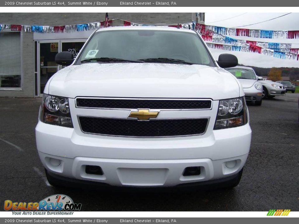 2009 Chevrolet Suburban LS 4x4 Summit White / Ebony Photo #2