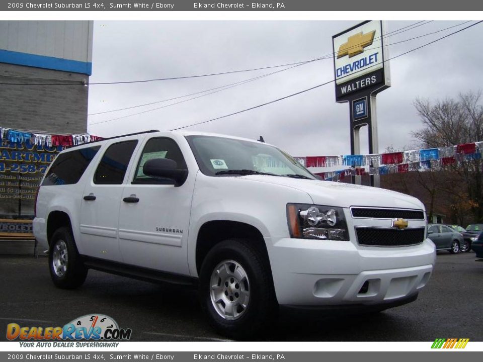 2009 Chevrolet Suburban LS 4x4 Summit White / Ebony Photo #3