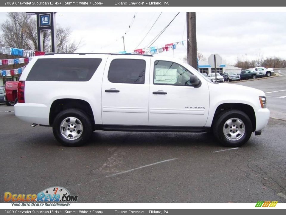 2009 Chevrolet Suburban LS 4x4 Summit White / Ebony Photo #4