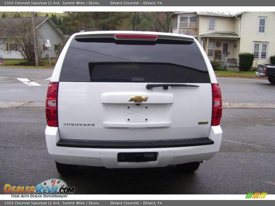 2009 Chevrolet Suburban LS 4x4 Summit White / Ebony Photo #6