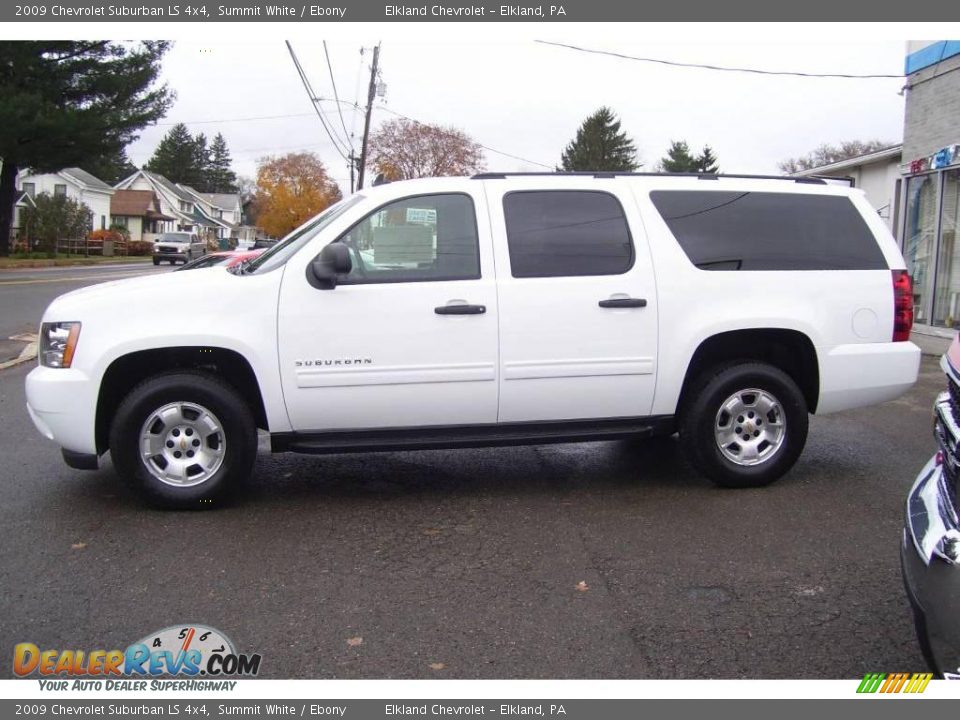 2009 Chevrolet Suburban LS 4x4 Summit White / Ebony Photo #8