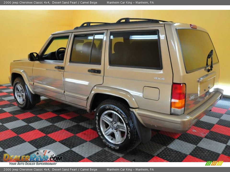 2000 Jeep Cherokee Classic 4x4 Desert Sand Pearl / Camel Beige Photo #4