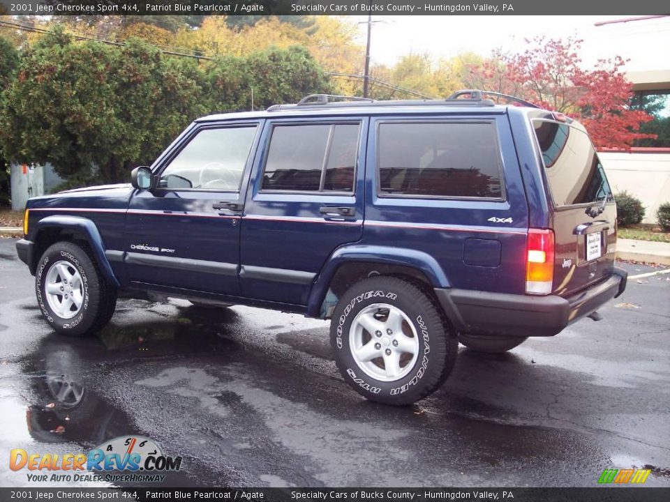 2001 Jeep Cherokee Sport 4x4 Patriot Blue Pearlcoat / Agate Photo #4