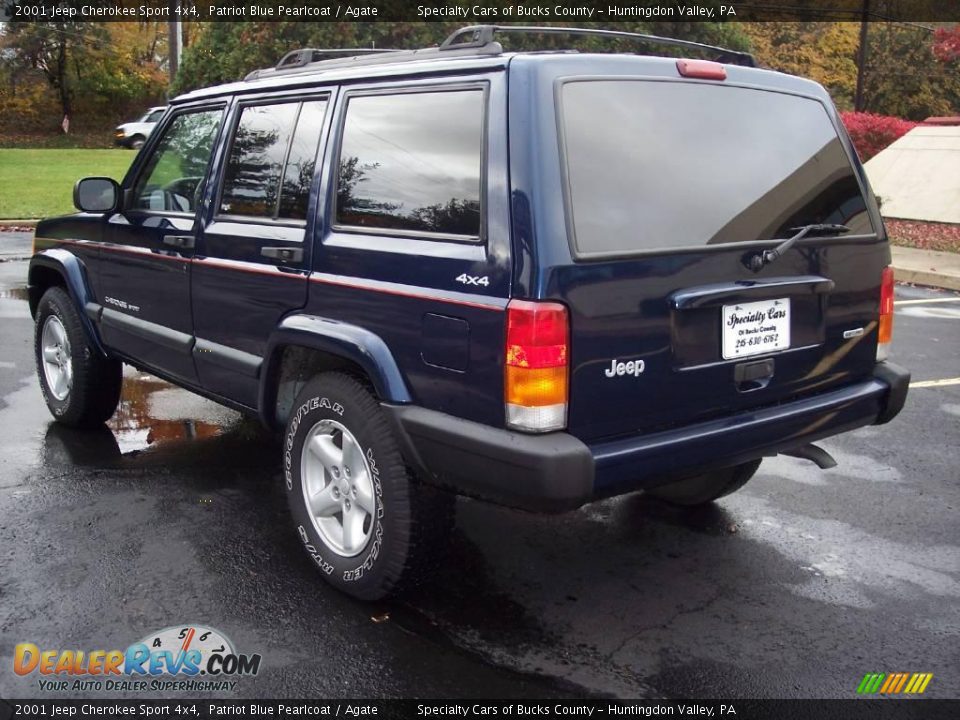 2001 Jeep Cherokee Sport 4x4 Patriot Blue Pearlcoat / Agate Photo #5