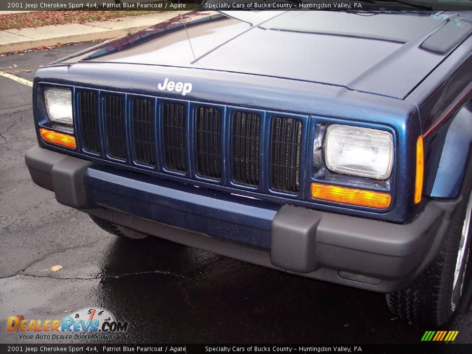2001 Jeep Cherokee Sport 4x4 Patriot Blue Pearlcoat / Agate Photo #7