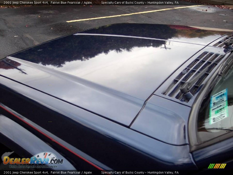 2001 Jeep Cherokee Sport 4x4 Patriot Blue Pearlcoat / Agate Photo #8