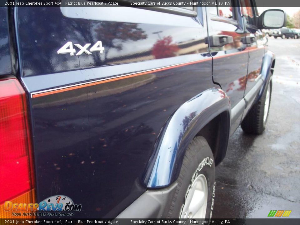 2001 Jeep Cherokee Sport 4x4 Patriot Blue Pearlcoat / Agate Photo #15