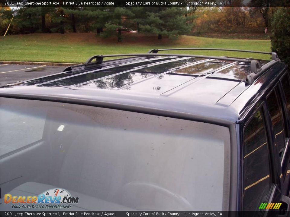 2001 Jeep Cherokee Sport 4x4 Patriot Blue Pearlcoat / Agate Photo #17