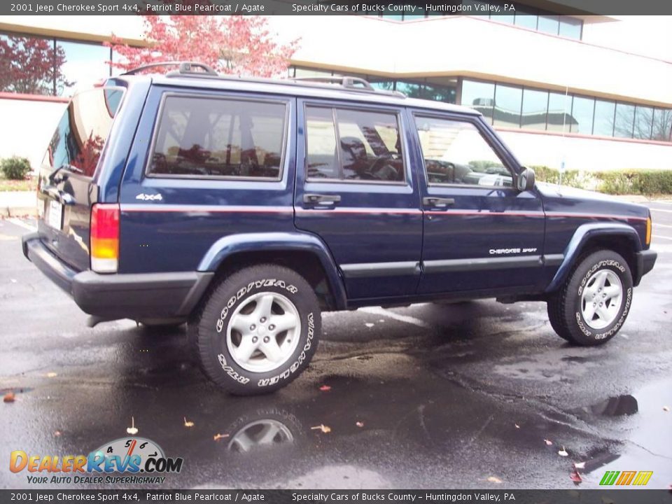 2001 Jeep Cherokee Sport 4x4 Patriot Blue Pearlcoat / Agate Photo #19