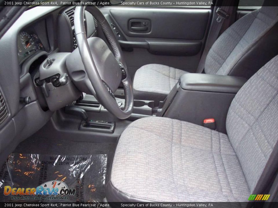 2001 Jeep Cherokee Sport 4x4 Patriot Blue Pearlcoat / Agate Photo #21